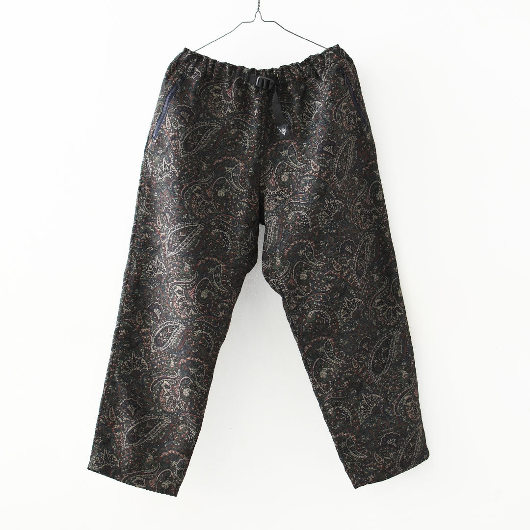 SOUTH2 WEST8 [サウスツーウエストエイト] String Slack Pant - Paisley Jq. [TY763] ストリング スラック パンツ - ペイズリー ジャカード・イージーパンツ・ワイドシルエット・キャンプ・アウトドア・MEN'S [2026AW]