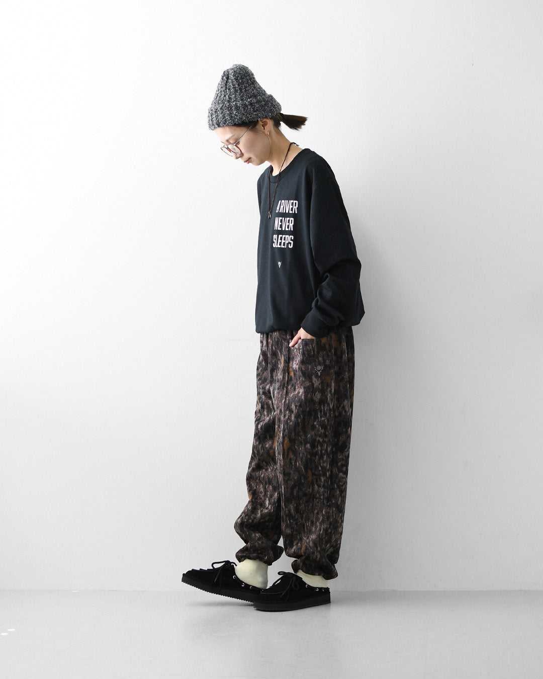 SOUTH2 WEST8 [サウスツーウエストエイト] String C.S Pant - Horn Camo Jq. [TY784] ストリング C.S パンツ ホーンカモジャカード・センターシームパンツ・イージーパンツ・ワイドシルエット・キャンプ・アウトドア・MEN'S [2026AW]