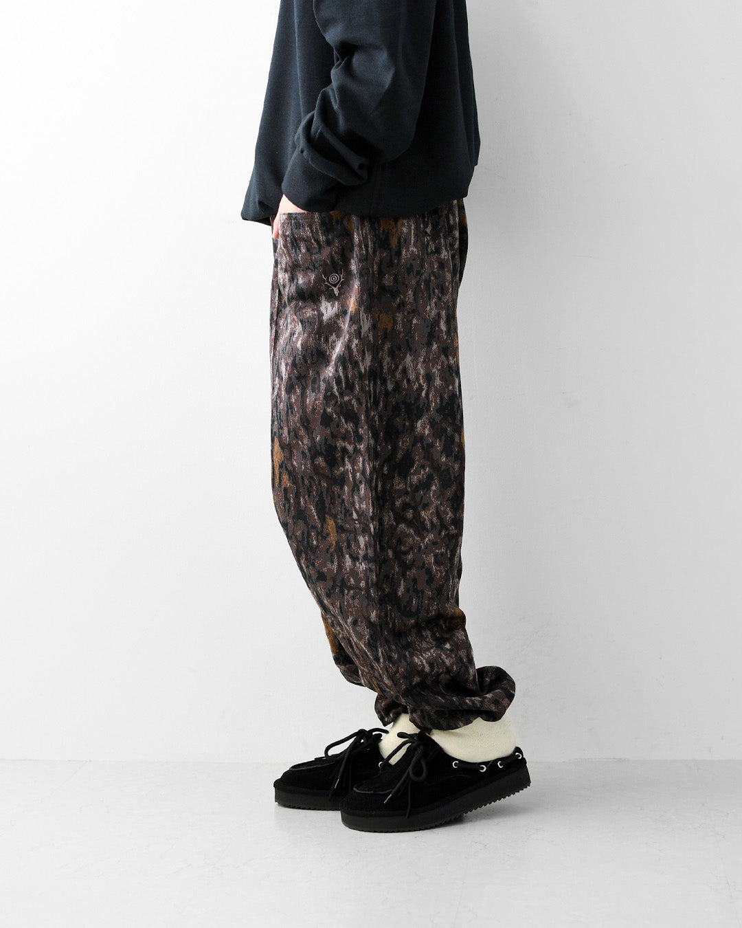 SOUTH2 WEST8 [サウスツーウエストエイト] String C.S Pant - Horn Camo Jq. [TY784] ストリング C.S パンツ ホーンカモジャカード・センターシームパンツ・イージーパンツ・ワイドシルエット・キャンプ・アウトドア・MEN'S [2026AW]