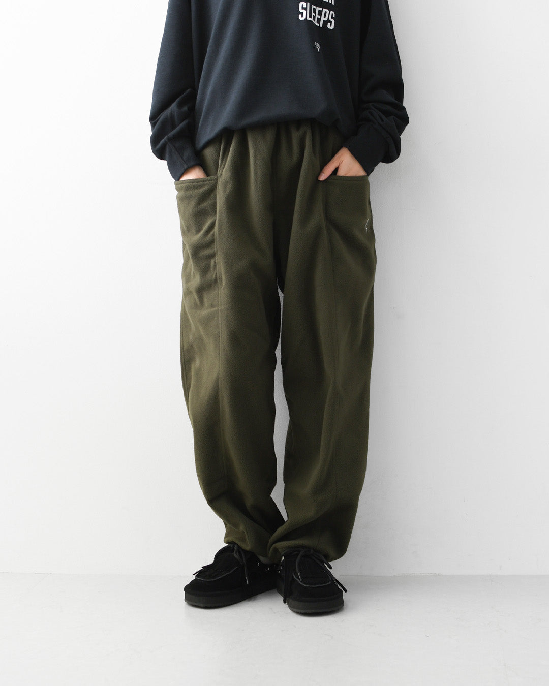 SOUTH2 WEST8 [サウスツーウエストエイト] String C.S Pant - Poly Fleece [TY800] ストリング C.S パンツ ポリフリース・フリースパンツ・ボアパンツ・キャンプ・アウトドア・防寒・MEN'S [2026AW]