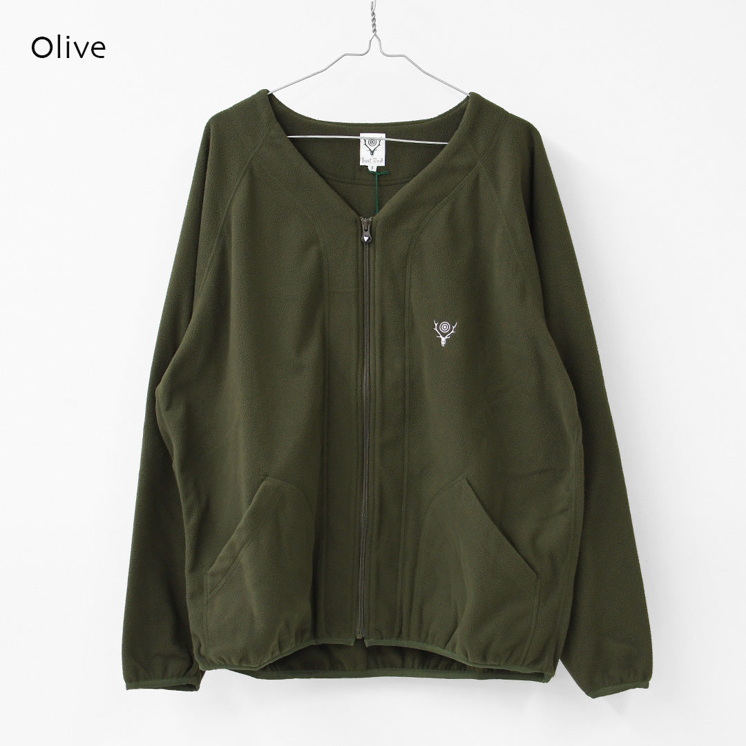 SOUTH2 WEST8 [サウスツーウエストエイト] Zipped Cardigan - Poly Fleece [TY801] ジッパーカーディガン・フリース・MEN'S [2026AW]