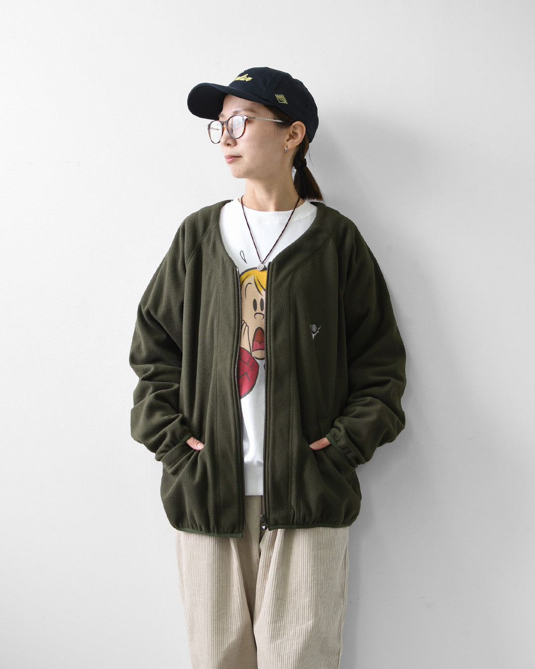 SOUTH2 WEST8 [サウスツーウエストエイト] Zipped Cardigan - Poly Fleece [TY801] ジッパーカーディガン・フリース・MEN'S [2026AW]