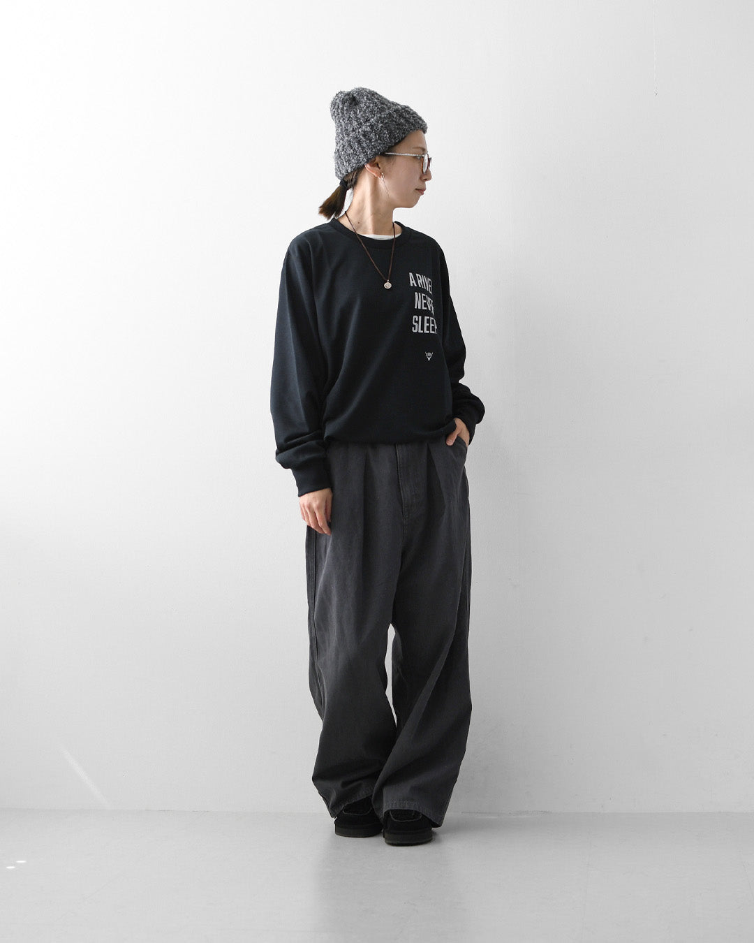 SOUTH2 WEST8 [サウスツーウエストエイト] L/S Tee - A RIVER NEVER SLEEP [TY860] ロングスリーブTシャツ・長袖Tシャツ・ロンT・アウトドア・タウンユース・MEN'S / LADY'S [2026AW]