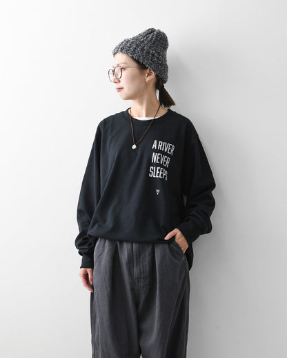SOUTH2 WEST8 [サウスツーウエストエイト] L/S Tee - A RIVER NEVER SLEEP [TY860] ロングスリーブTシャツ・長袖Tシャツ・ロンT・アウトドア・タウンユース・MEN'S / LADY'S [2026AW]