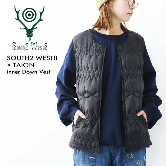 SOUTH2 WEST8 [サウスツーウエストエイト] × TAION[タイオン]  Inner Down Vest [TY941] インナーダウンベスト・コラボウェアー・フィッシング・キャンプ・アウトドア・タウンユース・防寒・保湿性・アウター・MEN'S  [2026AW]