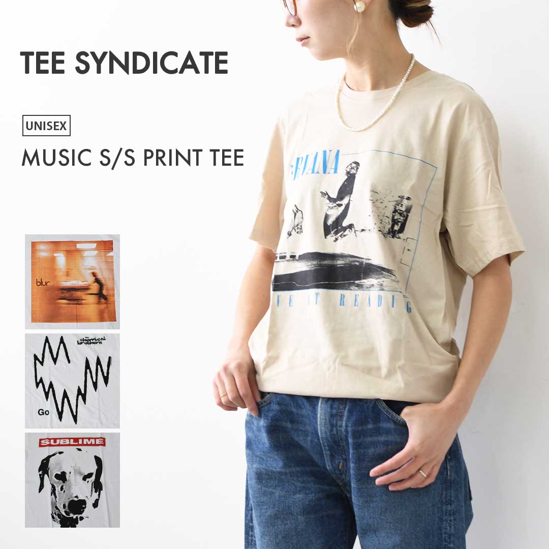 TEE SYNDICATE [シンジケート] MUSIC S/S PRINT TEE [MUSIC-TEE] ミュージック ショートスリーブ プリント Tシャツ [2025AW]