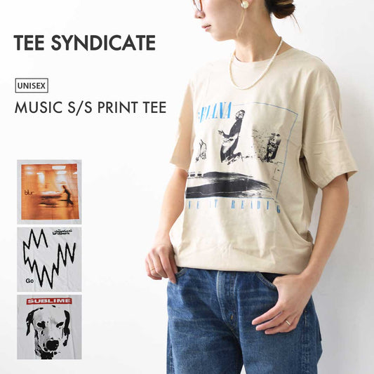 TEE SYNDICATE [シンジケート] MUSIC S/S PRINT TEE [MUSIC-TEE] ミュージック ショートスリーブ プリント Tシャツ [2025AW]