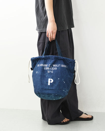 N.P.E NAPRON PATIENTS EFFECTS BAG [エヌピーイーナプロンペイシェントエフェクトバッグ] REPRODUCTION PATIENTS BAG - LANDRY BAG M - [NPE01-0608M] リプロダクション ペイシェンツバッグ - ランドリーバッグM -・巾着バッグ・コットンバッグ・MEN'S / LADY'S [2026SS]