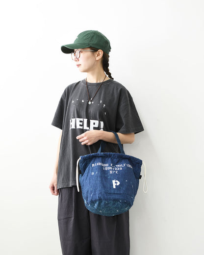 N.P.E NAPRON PATIENTS EFFECTS BAG [エヌピーイーナプロンペイシェントエフェクトバッグ] REPRODUCTION PATIENTS BAG - LANDRY BAG M - [NPE01-0608M] リプロダクション ペイシェンツバッグ - ランドリーバッグM -・巾着バッグ・コットンバッグ・MEN'S / LADY'S [2026SS]