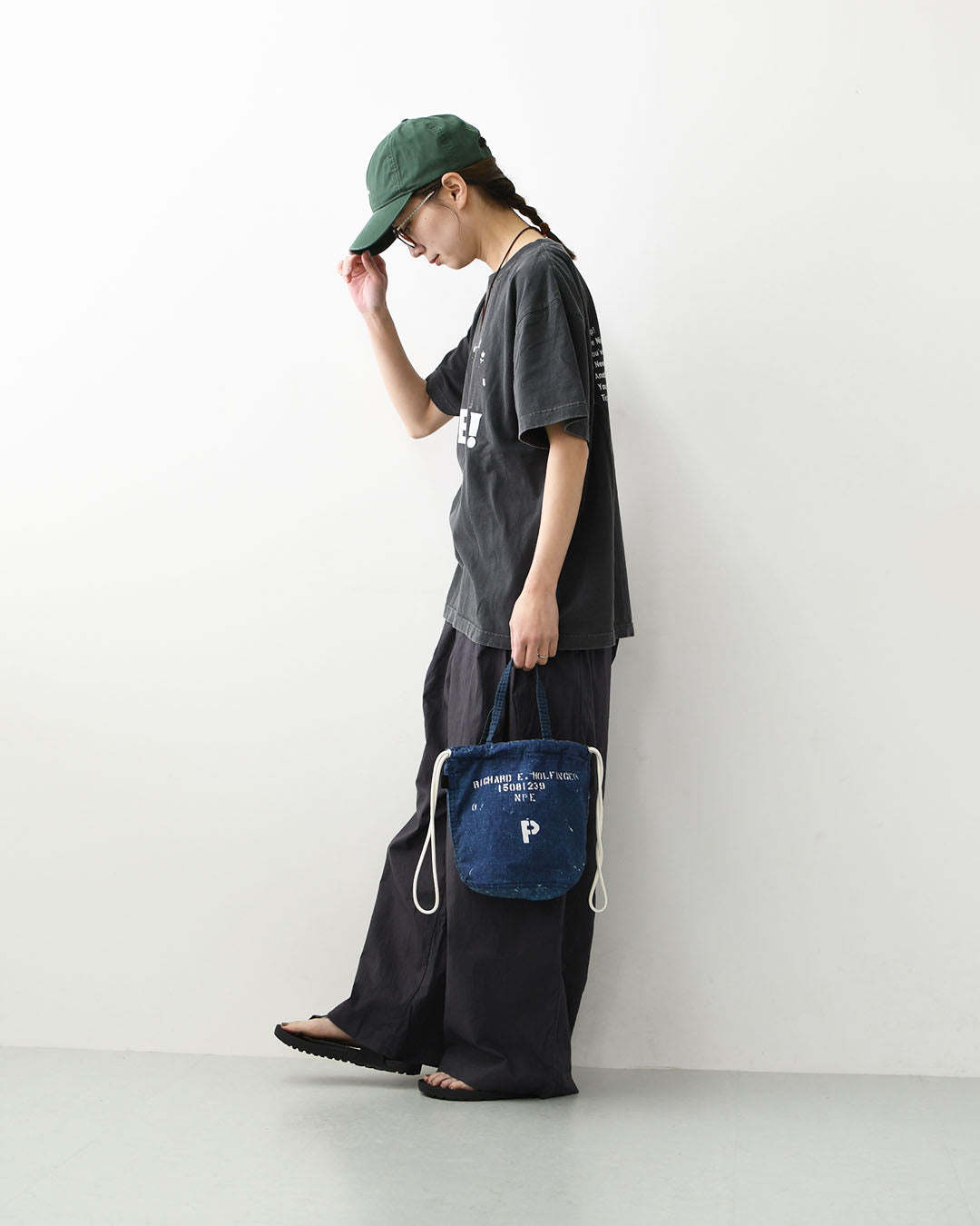 N.P.E NAPRON PATIENTS EFFECTS BAG [エヌピーイーナプロンペイシェントエフェクトバッグ] REPRODUCTION PATIENTS BAG - LANDRY BAG S -  [NPE01-0608S] リプロダクション ペイシェンツバッグ - ランドリーバッグS -・巾着バッグ・コットンバッグ・MEN'S / LADY'S [2026SS]