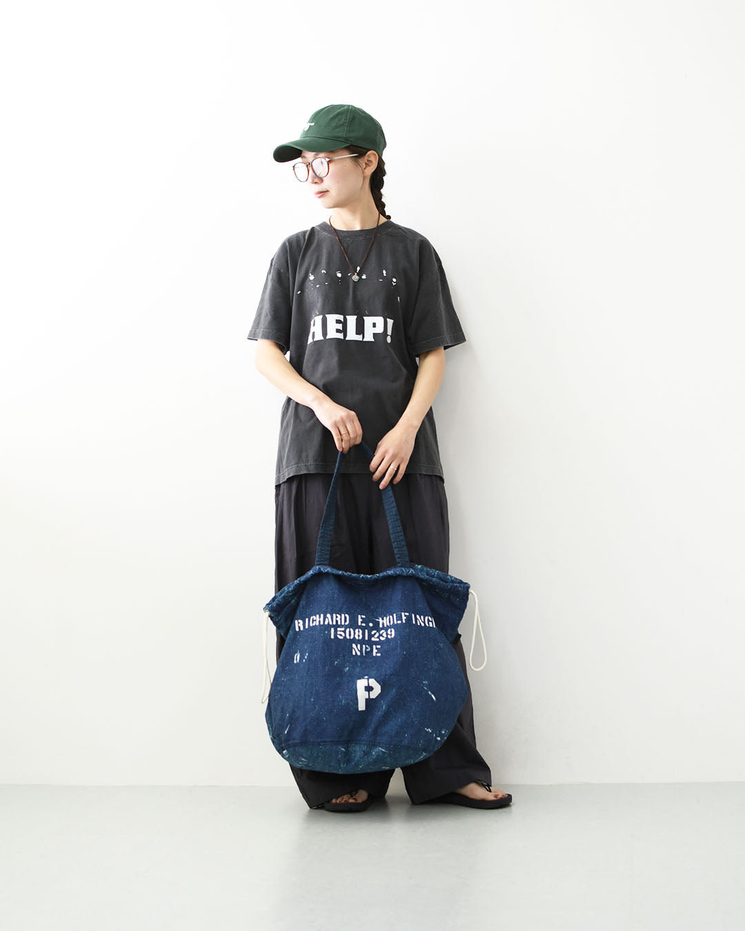 N.P.E NAPRON PATIENTS EFFECTS BAG [エヌピーイーナプロンペイシェントエフェクトバッグ] REPRODUCTION PATIENTS BAG - LANDRY BAG XXL -  [NPE01-0608XXL] リプロダクション ペイシェンツバッグ - ランドリーバッグ XXL -・巾着バッグ・MEN'S / LADY'S [2026SS]