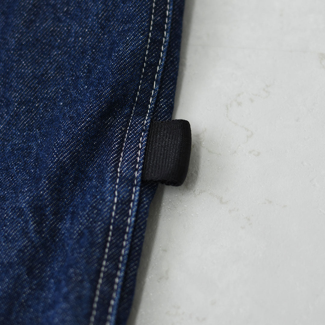 N.P.E NAPRON PATIENTS EFFECTS BAG [エヌピーイーナプロンペイシェントエフェクトバッグ] BLEACHED DENIM PATIENTS BAG XL  [NPE01-7307XL] ブリーチド デニム ペイシェントバッグ XL・ペイシェントバッグ・巾着バッグ・コットンバッグ・MEN'S / LADY'S [2026SS]