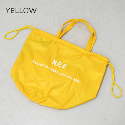 N.P.E [エヌピーイー] PET BOTTLE RECYCLING PACKABLE PATIENTS BAG [NPE01-8888] ペットボトルリサイクリングパッカブルペイシェントバッグ・ペイシェントバッグ・パッカブル・ロゴバッグ・エコバッグ・リサイクル素材・サステナブル・MEN'S / LADY'S [2026SS]