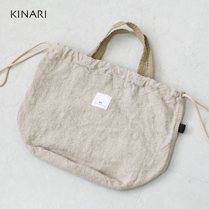 N.P.E NAPRON PATIENTS EFFECTS BAG [エヌピーイーナプロンペイシェントエフェクトバッグ] LINEN CANVAS PATIENTS BAG M [NPE02-2025M] リネンキャンバス ペイシェントバッグ M・ペイシェントバッグ・巾着バッグ・コットンバッグ・MEN'S / LADY'S [2026SS]