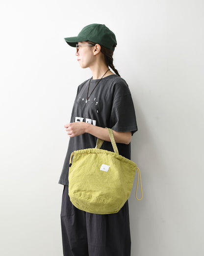 N.P.E NAPRON PATIENTS EFFECTS BAG [エヌピーイーナプロンペイシェントエフェクトバッグ] LINEN CANVAS PATIENTS BAG M [NPE02-2025M] リネンキャンバス ペイシェントバッグ M・ペイシェントバッグ・巾着バッグ・コットンバッグ・MEN'S / LADY'S [2026SS]