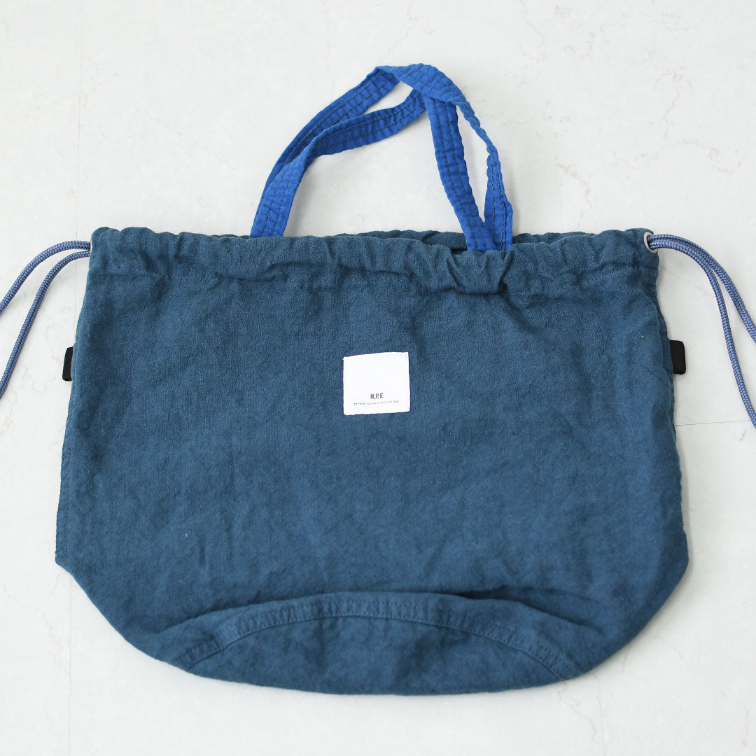 N.P.E NAPRON PATIENTS EFFECTS BAG [エヌピーイーナプロンペイシェントエフェクトバッグ] LINEN CANVAS PATIENTS BAG M [NPE02-2025M] リネンキャンバス ペイシェントバッグ M・ペイシェントバッグ・巾着バッグ・コットンバッグ・MEN'S / LADY'S [2026SS]