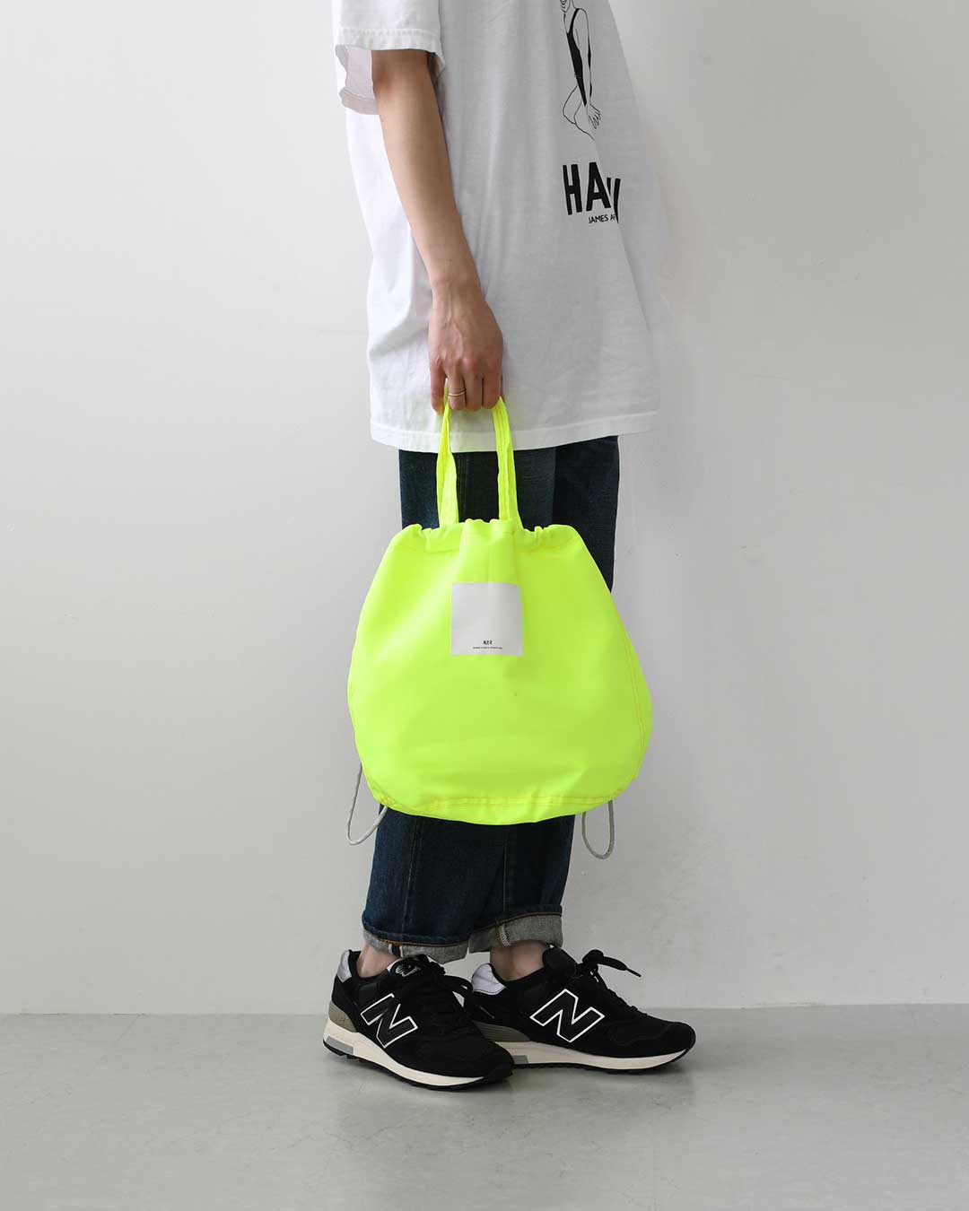 N.P.E NAPRON PATIENTS EFFECTS BAG M [エヌピーイーナプロンペイシェントエフェクトバッグ] NEON PATIENTS BAG [NPE02-255] ネオンペイシェントバッグ・ペイシェントバッグ・巾着バッグ・ナイロンバッグ・サイズM・MEN'S / LADY'S [2026SS]