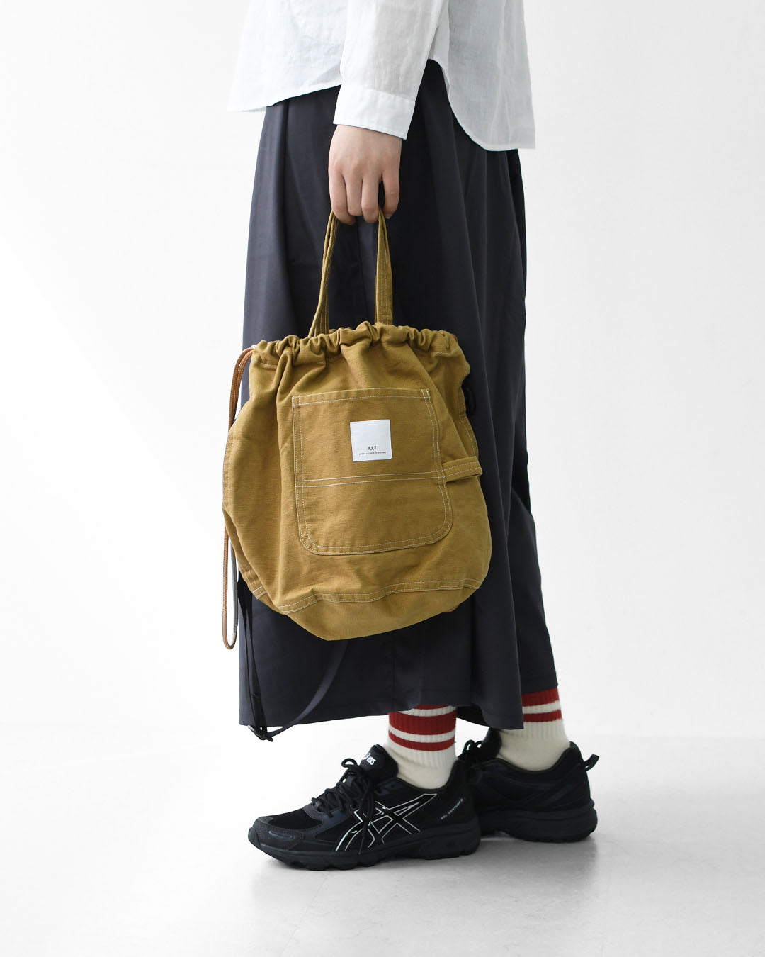 N.P.E [エヌピーイー] WORKERS PATIENTS BAG M [NPE02-425000M] ワーカーズ ペイシェントバッグ M・ペイシェントバッグ・巾着バッグ・コットンバッグ・MEN'S / LADY'S [2026SS]