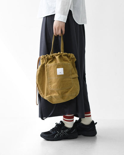 N.P.E [エヌピーイー] WORKERS PATIENTS BAG M [NPE02-425000M] ワーカーズ ペイシェントバッグ M・ペイシェントバッグ・巾着バッグ・コットンバッグ・MEN'S / LADY'S [2026SS]