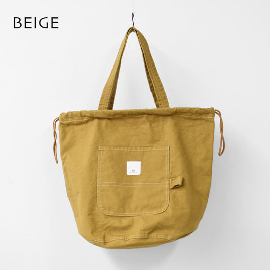 N.P.E [エヌピーイー] WORKERS PATIENTS BAG XL [NPE02-425000X] ワーカーズ ペイシェントバッグ XL・ペイシェントバッグ・巾着バッグ・コットンバッグ・MEN'S / LADY'S [2026SS]