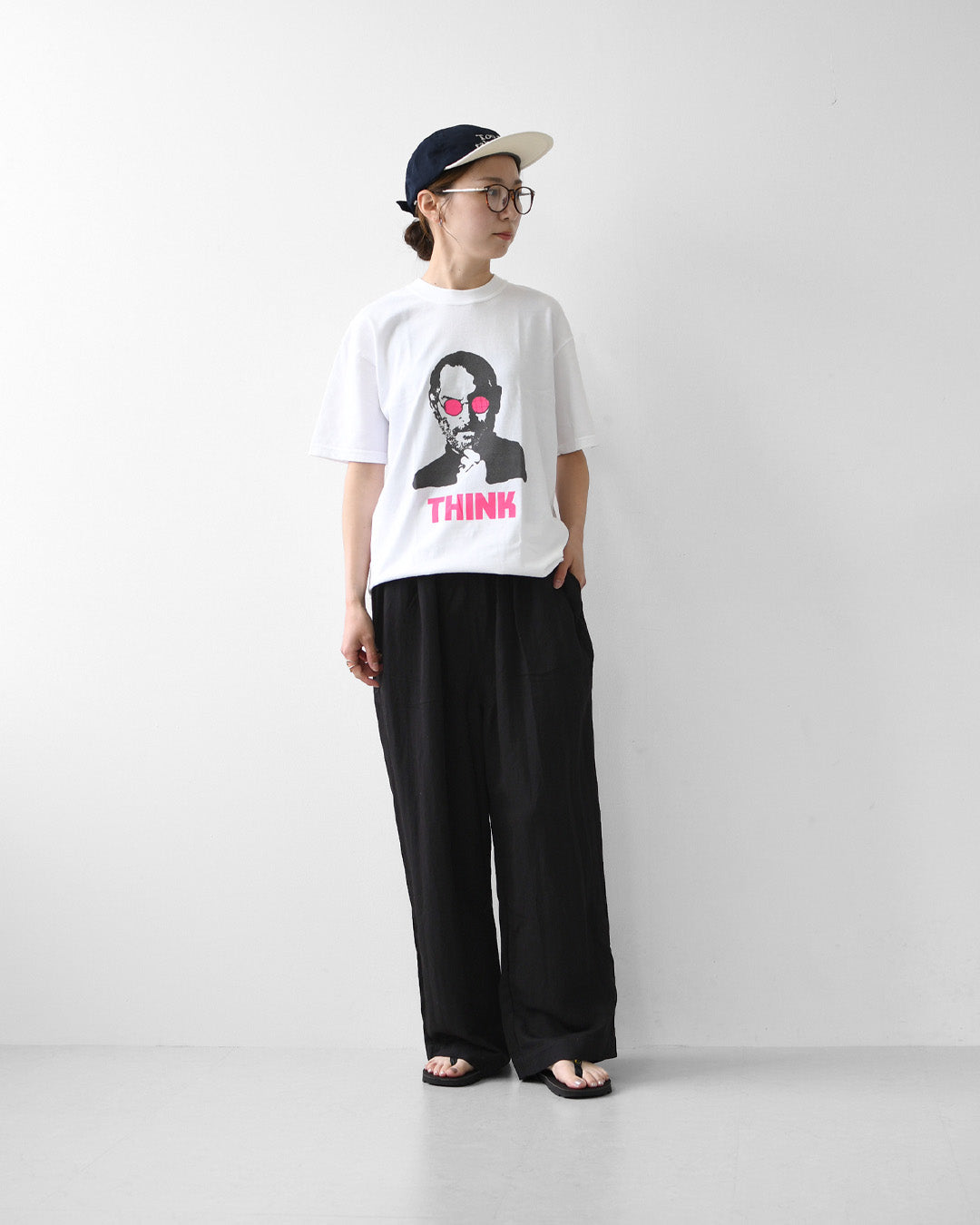 GSYB [ジーエスワイビー] IJIN TEE-THINK-  [GS2601-C02] スィンクティー・ ショートスリーブ・半袖Tシャツ・デザインティー・ロゴティー・メッセージティー・タウンユース・MEN'S [2026SS]