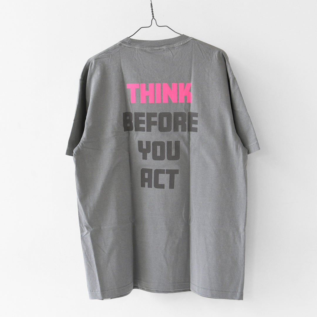 GSYB [ジーエスワイビー] IJIN TEE-THINK-  [GS2601-C02] スィンクティー・ ショートスリーブ・半袖Tシャツ・デザインティー・ロゴティー・メッセージティー・タウンユース・MEN'S [2026SS]