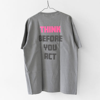 GSYB [ジーエスワイビー] IJIN TEE-THINK-  [GS2601-C02] スィンクティー・ ショートスリーブ・半袖Tシャツ・デザインティー・ロゴティー・メッセージティー・タウンユース・MEN'S [2026SS]