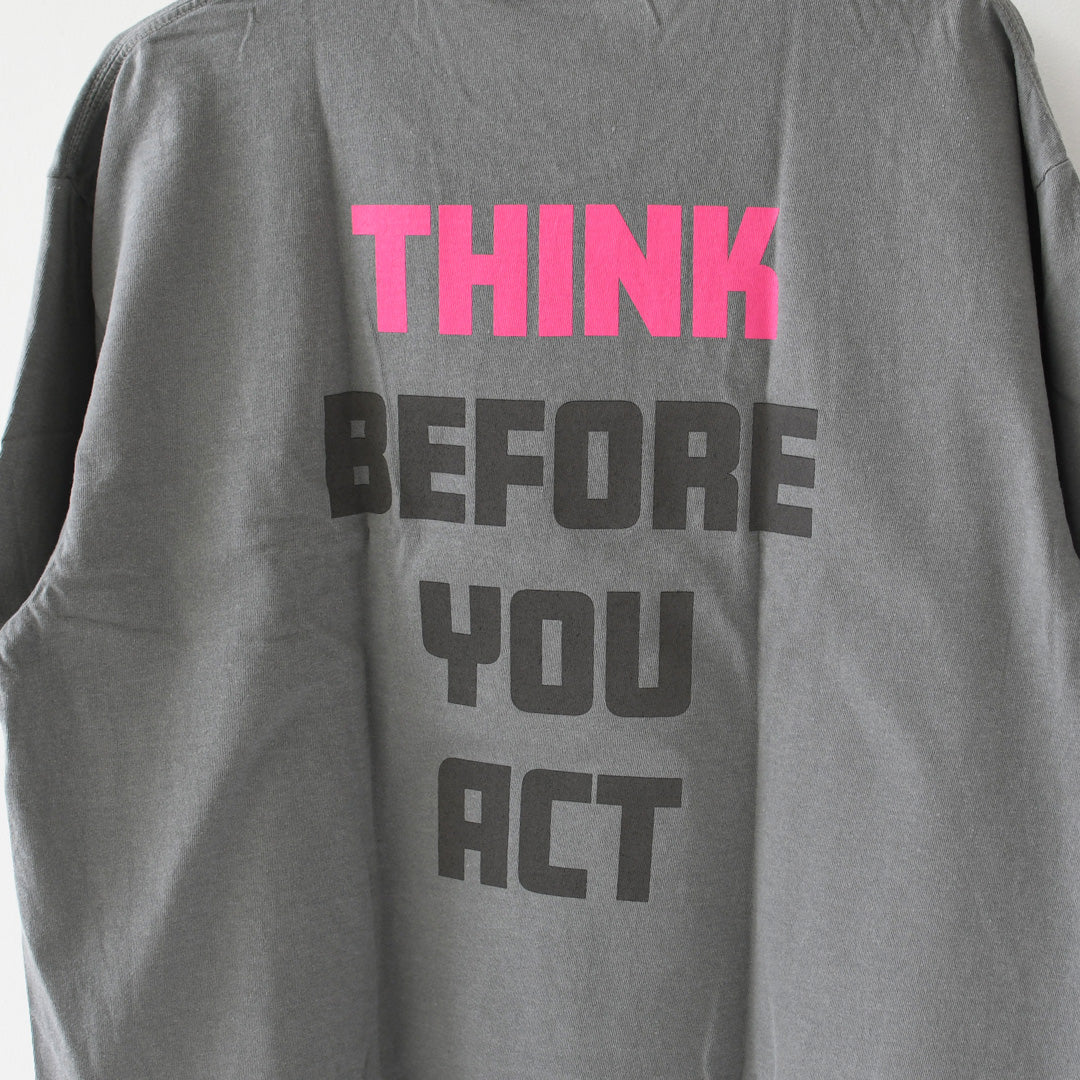 GSYB [ジーエスワイビー] IJIN TEE-THINK-  [GS2601-C02] スィンクティー・ ショートスリーブ・半袖Tシャツ・デザインティー・ロゴティー・メッセージティー・タウンユース・MEN'S [2026SS]
