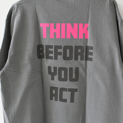 GSYB [ジーエスワイビー] IJIN TEE-THINK-  [GS2601-C02] スィンクティー・ ショートスリーブ・半袖Tシャツ・デザインティー・ロゴティー・メッセージティー・タウンユース・MEN'S [2026SS]