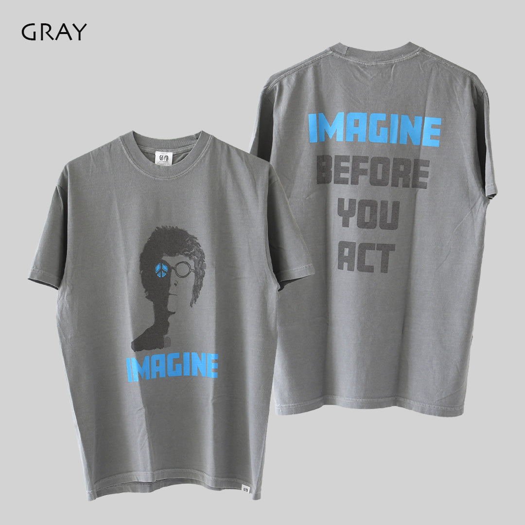 GSYB [ジーエスワイビー] IJIN TEE-IMAGINE-  [GS2601-C03] イマジンティー・ ショートスリーブ・半袖Tシャツ・デザインティー・ロゴティー・タウンユース・MEN'S [2026SS]