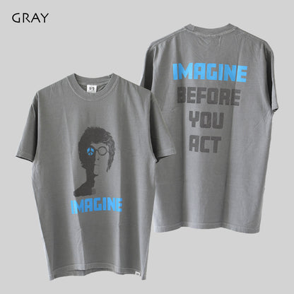 GSYB [ジーエスワイビー] IJIN TEE-IMAGINE-  [GS2601-C03] イマジンティー・ ショートスリーブ・半袖Tシャツ・デザインティー・ロゴティー・タウンユース・MEN'S [2026SS]