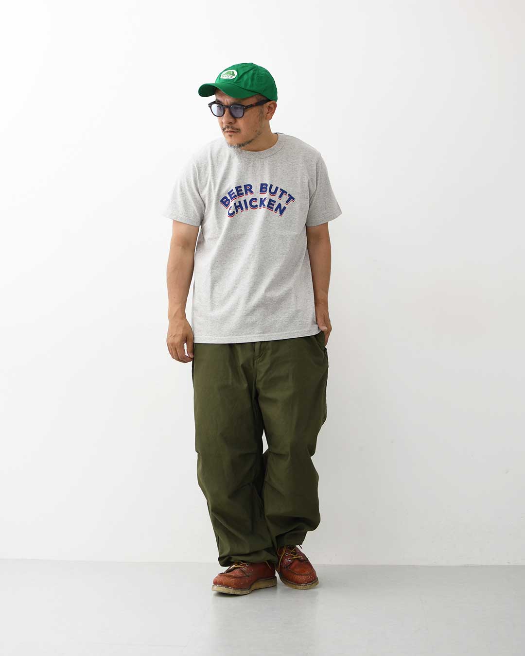 TACOMA FUJI RECORDS [タコマフジレコード] BEER BUT CHICKEN Tee designed by Motonobu Nakamura [beer-chik]ビアーバッドチキンティー・半袖Tシャツ・プリントティー・ロゴ・コラボ・MEN'S / LADY'S [2026SS]