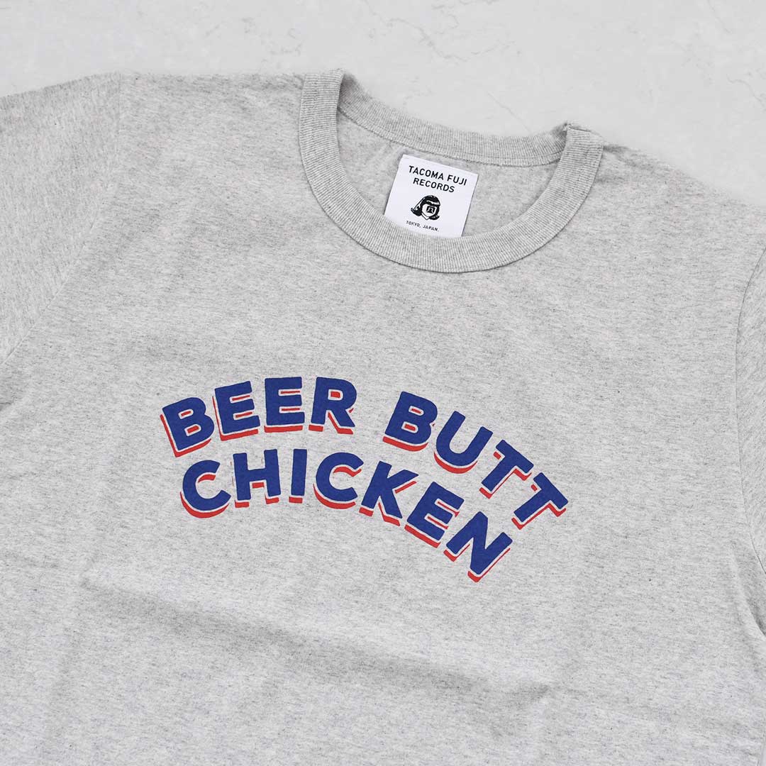 TACOMA FUJI RECORDS [タコマフジレコード] BEER BUT CHICKEN Tee designed by Motonobu Nakamura [beer-chik]ビアーバッドチキンティー・半袖Tシャツ・プリントティー・ロゴ・コラボ・MEN'S / LADY'S [2026SS]