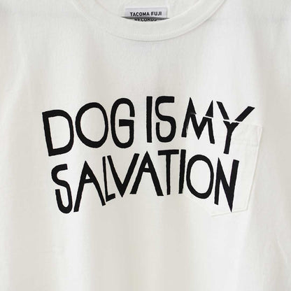 TACOMA FUJI RECORDS [タコマフジレコード] DOG IS MY SALVATION Pocket Tee designed by Yachiyo Katsuyama [dog-salvation] ドッグイズマイサルヴェーションポケットT・Yachiyo Katsuyama・MEN'S / LADY'S [2026SS]