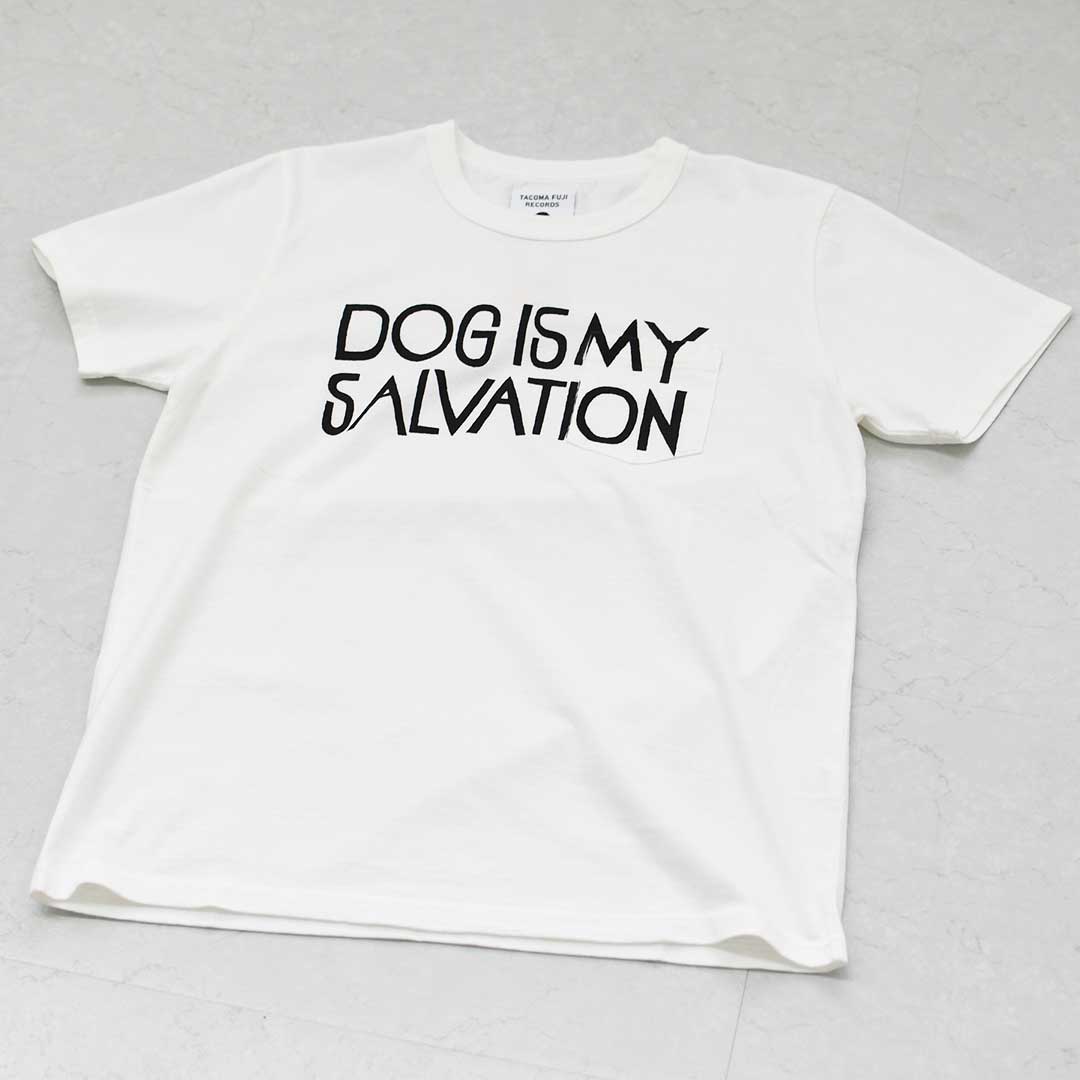 TACOMA FUJI RECORDS [タコマフジレコード] DOG IS MY SALVATION Pocket Tee designed by Yachiyo Katsuyama [dog-salvation] ドッグイズマイサルヴェーションポケットT・Yachiyo Katsuyama・MEN'S / LADY'S [2026SS]