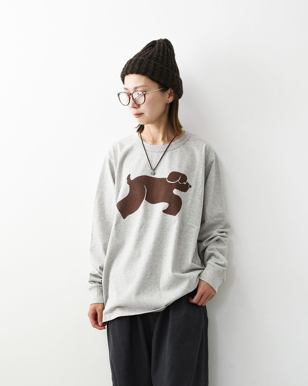 TACOMA FUJI RECORDS [タコマフジレコード] SHAGGY DOG COTTON LS designed by Yachiyo Katsuyama [SHAGGY-DOG-LS] シャギードッグコットン ロングスリーブ・勝山八千代・長袖Tシャツ・MEN'S / LADY'S [2026AW]