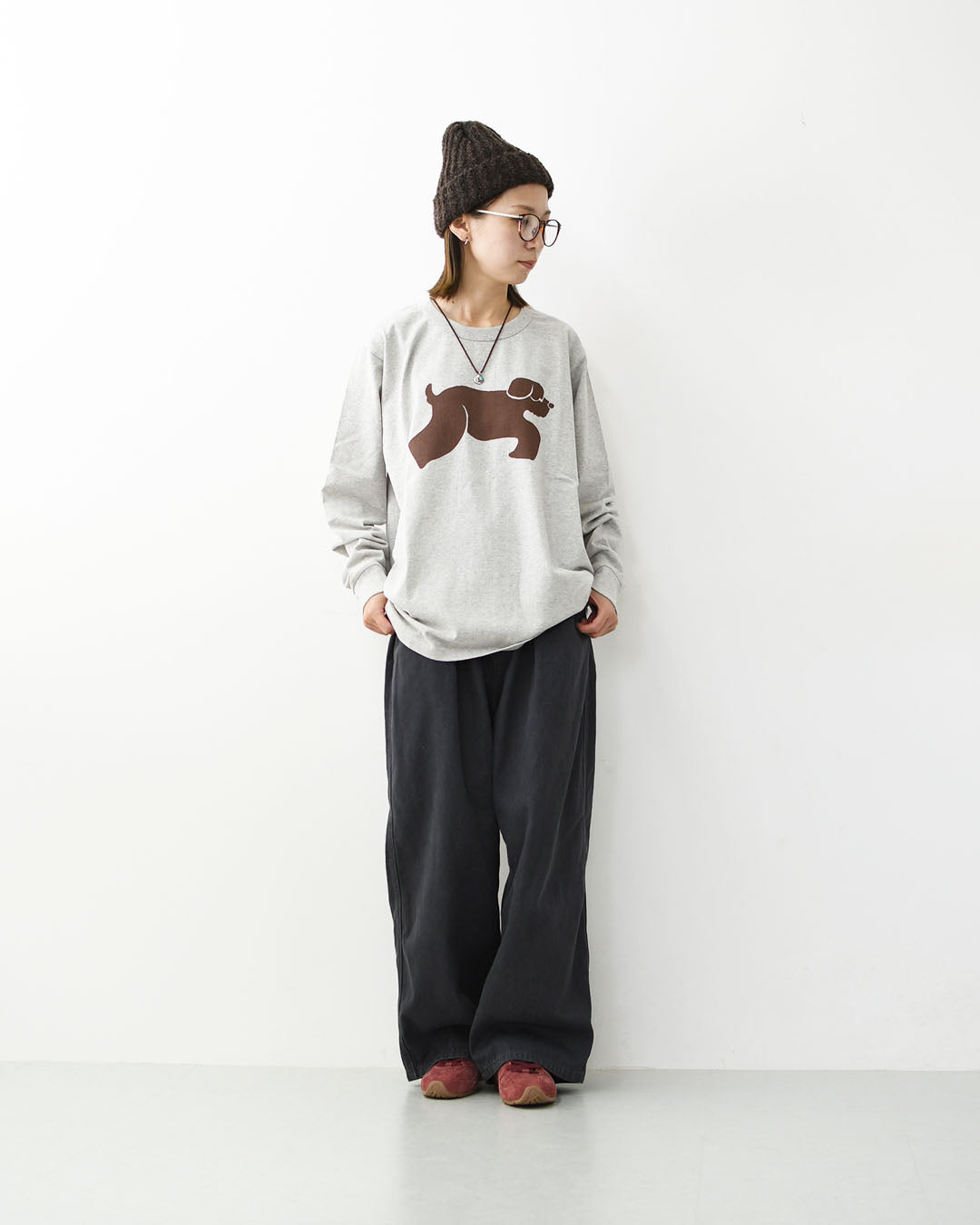 TACOMA FUJI RECORDS [タコマフジレコード] SHAGGY DOG COTTON LS designed by Yachiyo Katsuyama [SHAGGY-DOG-LS] シャギードッグコットン ロングスリーブ・勝山八千代・長袖Tシャツ・MEN'S / LADY'S [2026AW]