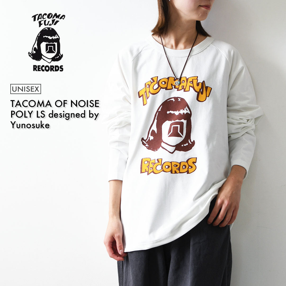 TACOMA FUJI RECORDS [タコマフジレコード] TACOMA OF NOISE POLY LS designed by Yunosuke [TCM-NOI-P-LS] タコマオブノーズティー ポリ ロングスリーブ・長袖Tシャツ・グラフィックティー・ロゴ・コラボ・MEN'S / LADY'S [2026AW]