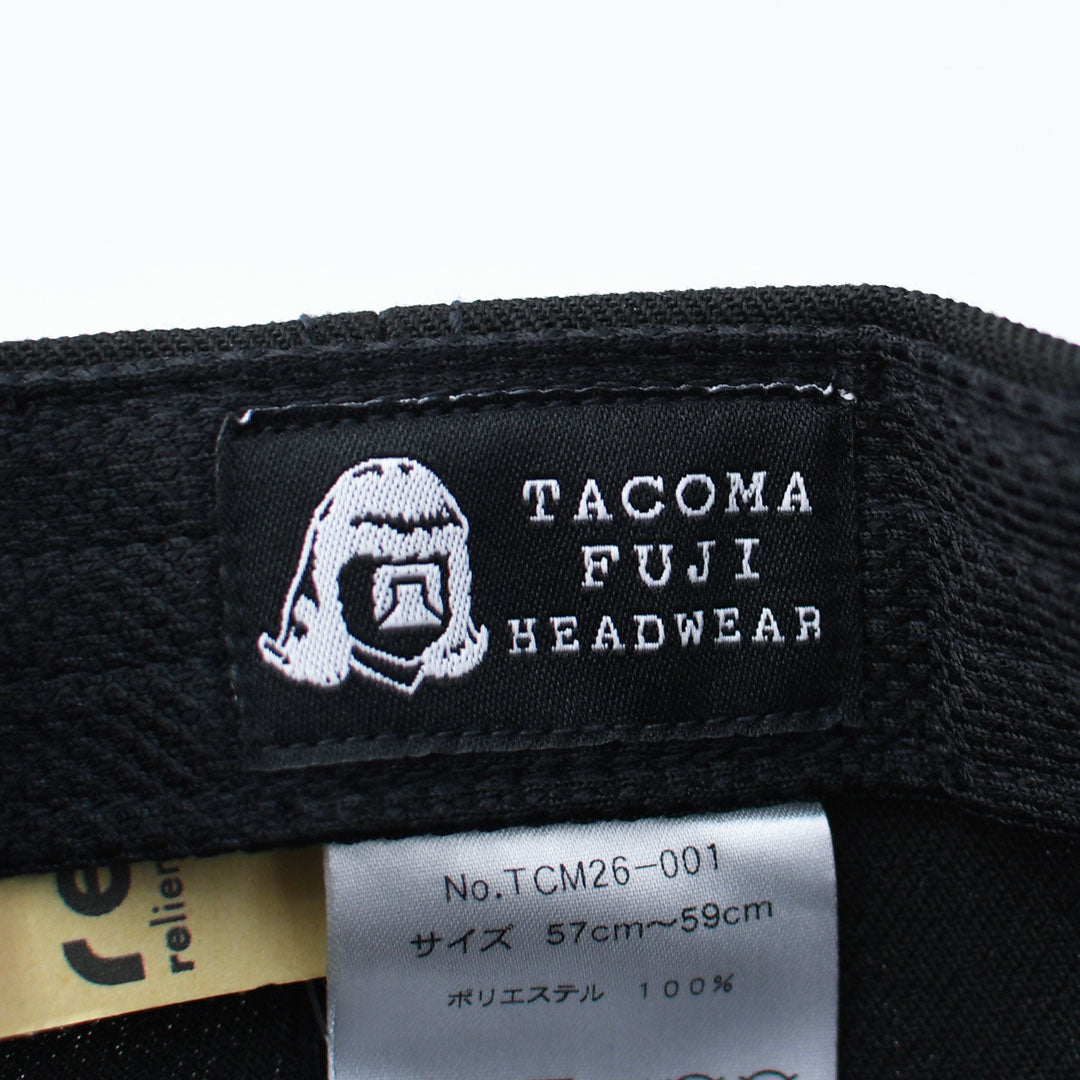 TACOMA FUJI RECORDS [タコマフジレコード] TACOMA FUJI RECORDS LOGO CAP ’26 [TCM26-001] ロゴキャップ・ベースボールキャップ・刺繍・BLACK・MEN'S / LADY'S [2026AW]