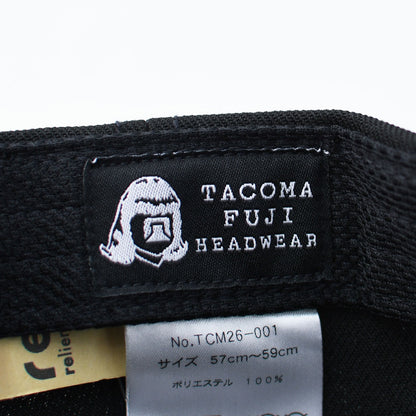 TACOMA FUJI RECORDS [タコマフジレコード] TACOMA FUJI RECORDS LOGO CAP ’26 [TCM26-001] ロゴキャップ・ベースボールキャップ・刺繍・BLACK・MEN'S / LADY'S [2026AW]