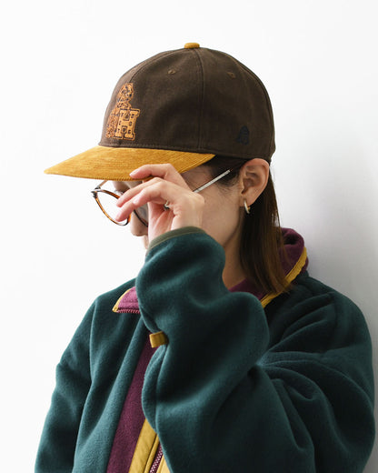 TACOMA FUJI RECORDS [タコマフジレコード] HOT DOG VINTAGE LOGO CAP ’26 designed by Hiroshi Iguchi [TCM26-005] ロゴキャップ・ベースボールキャップ・刺繍・BROWN・MEN'S / LADY'S [2026AW]