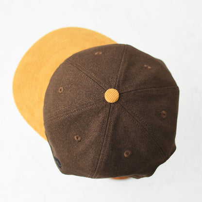 TACOMA FUJI RECORDS [タコマフジレコード] HOT DOG VINTAGE LOGO CAP ’26 designed by Hiroshi Iguchi [TCM26-005] ロゴキャップ・ベースボールキャップ・刺繍・BROWN・MEN'S / LADY'S [2026AW]