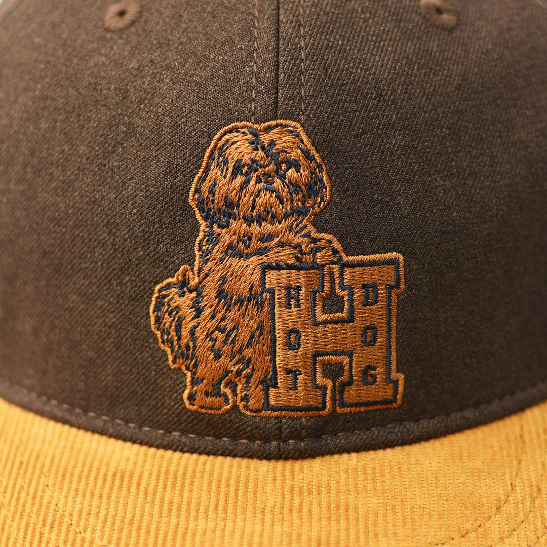 TACOMA FUJI RECORDS [タコマフジレコード] HOT DOG VINTAGE LOGO CAP ’26 designed by Hiroshi Iguchi [TCM26-005] ロゴキャップ・ベースボールキャップ・刺繍・BROWN・MEN'S / LADY'S [2026AW]