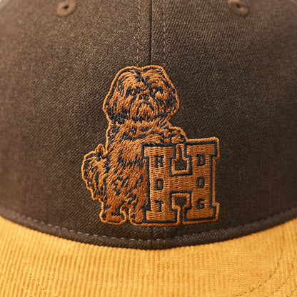 TACOMA FUJI RECORDS [タコマフジレコード] HOT DOG VINTAGE LOGO CAP ’26 designed by Hiroshi Iguchi [TCM26-005] ロゴキャップ・ベースボールキャップ・刺繍・BROWN・MEN'S / LADY'S [2026AW]
