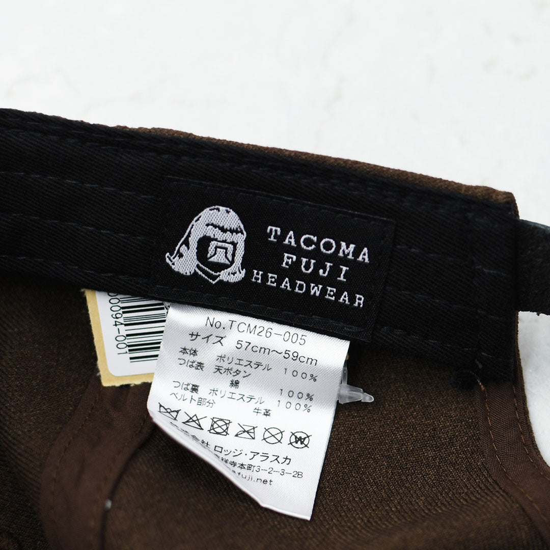 TACOMA FUJI RECORDS [タコマフジレコード] HOT DOG VINTAGE LOGO CAP ’26 designed by Hiroshi Iguchi [TCM26-005] ロゴキャップ・ベースボールキャップ・刺繍・BROWN・MEN'S / LADY'S [2026AW]