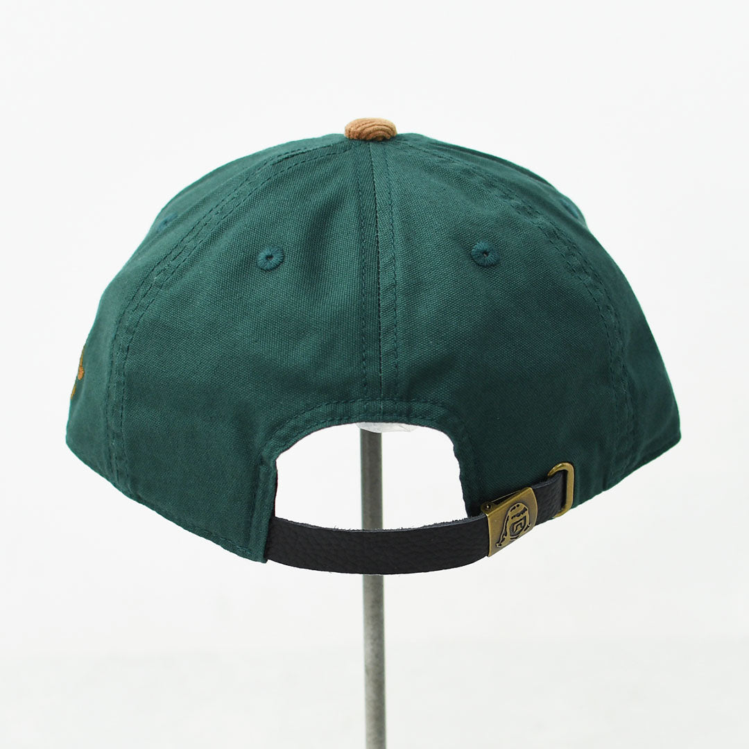 TACOMA FUJI RECORDS [タコマフジレコード] FOOT OF THE MOUNTAIN ALE CAP designed by Jerry UKAI [TCM26-009] ロゴキャップ・ベースボールキャップ・刺繍・GREEN×BROWN・MEN'S / LADY'S [2026AW]