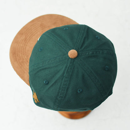 TACOMA FUJI RECORDS [タコマフジレコード] FOOT OF THE MOUNTAIN ALE CAP designed by Jerry UKAI [TCM26-009] ロゴキャップ・ベースボールキャップ・刺繍・GREEN×BROWN・MEN'S / LADY'S [2026AW]