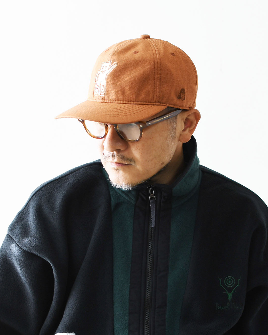 TACOMA FUJI RECORDS [タコマフジレコード] STRETCH MAN CAP designed by James Ulmer [TCM26-011] ロゴキャップ・ベースボールキャップ・刺繍・CINNAMON・MEN'S / LADY'S [2026AW]
