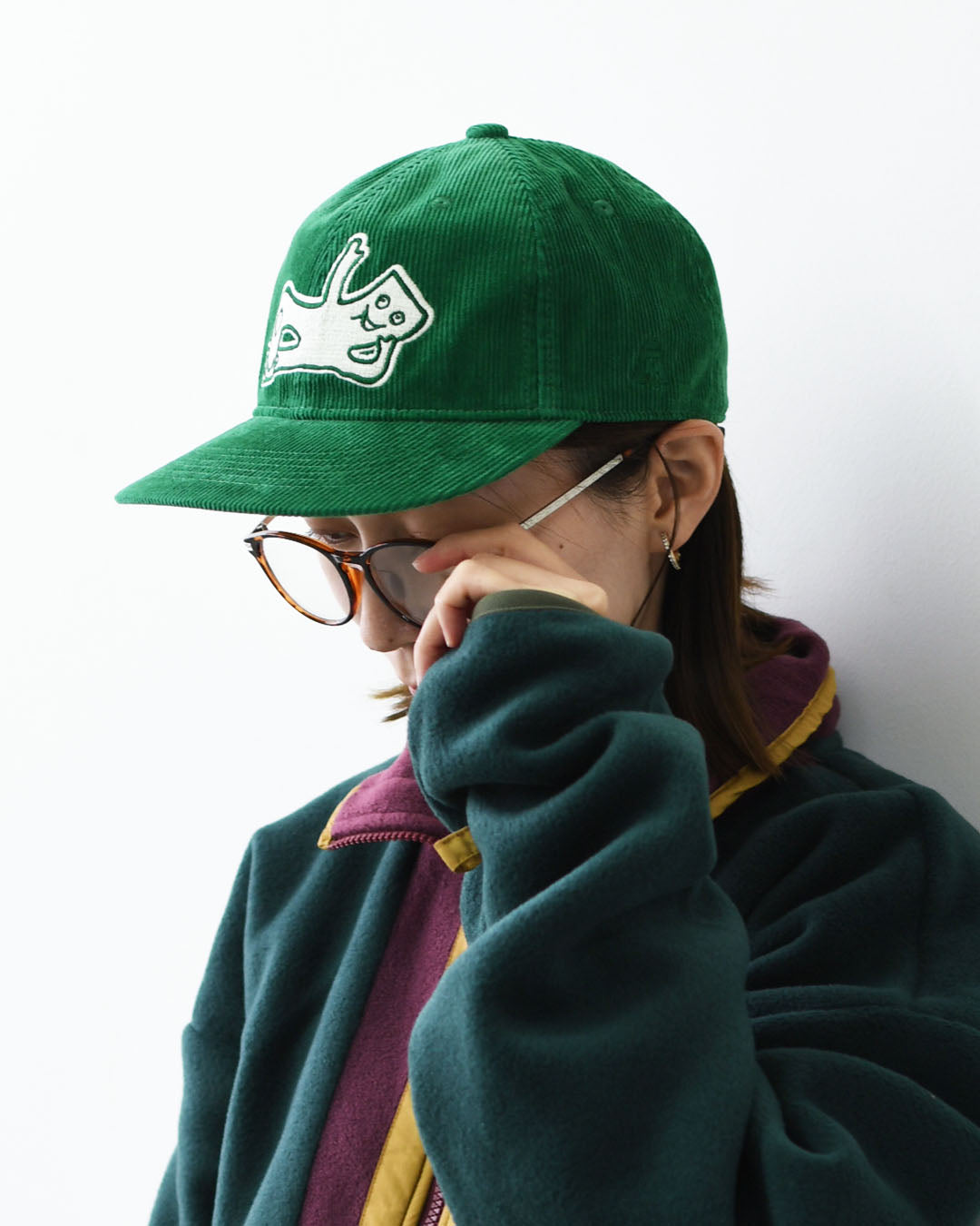 TACOMA FUJI RECORDS [タコマフジレコード] RELAX MAN CAP designed by James Ulmer [TCM26-012] ロゴキャップ・ベースボールキャップ・刺繍・GREEN・MEN'S / LADY'S [2026AW]