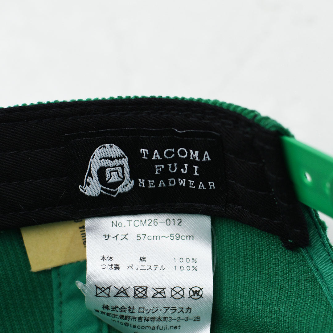 TACOMA FUJI RECORDS [タコマフジレコード] RELAX MAN CAP designed by James Ulmer [TCM26-012] ロゴキャップ・ベースボールキャップ・刺繍・GREEN・MEN'S / LADY'S [2026AW]